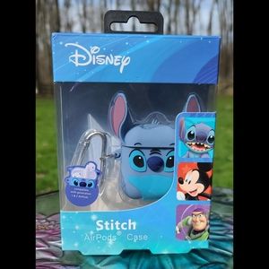 Disney Stitch Apple AirPods 1 & 2 Generation Case Silicone Blue
